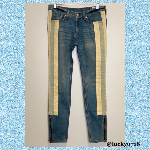 Rag & Bone EUC Skinny Racer Relay Jean Sz 27 - Picture 3 of 7